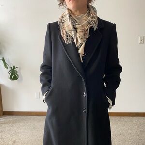 VINTAGE HARVE BENARD Wool Longline Pea Coat
